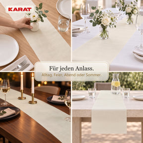 Tischläufer | Grace | Mattes Dekovlies aus PET-Fasern | 30 cm x 25 m Rolle | 16 Farben