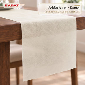 Tischläufer | Grace | Mattes Dekovlies aus PET-Fasern | 30 cm x 25 m Rolle | 16 Farben