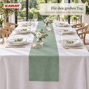 Tischläufer | Grace | Mattes Dekovlies aus PET-Fasern | 30 cm x 25 m Rolle | 16 Farben