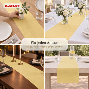 Tischläufer | Grace | Mattes Dekovlies aus PET-Fasern | 30 cm x 25 m Rolle | 16 Farben