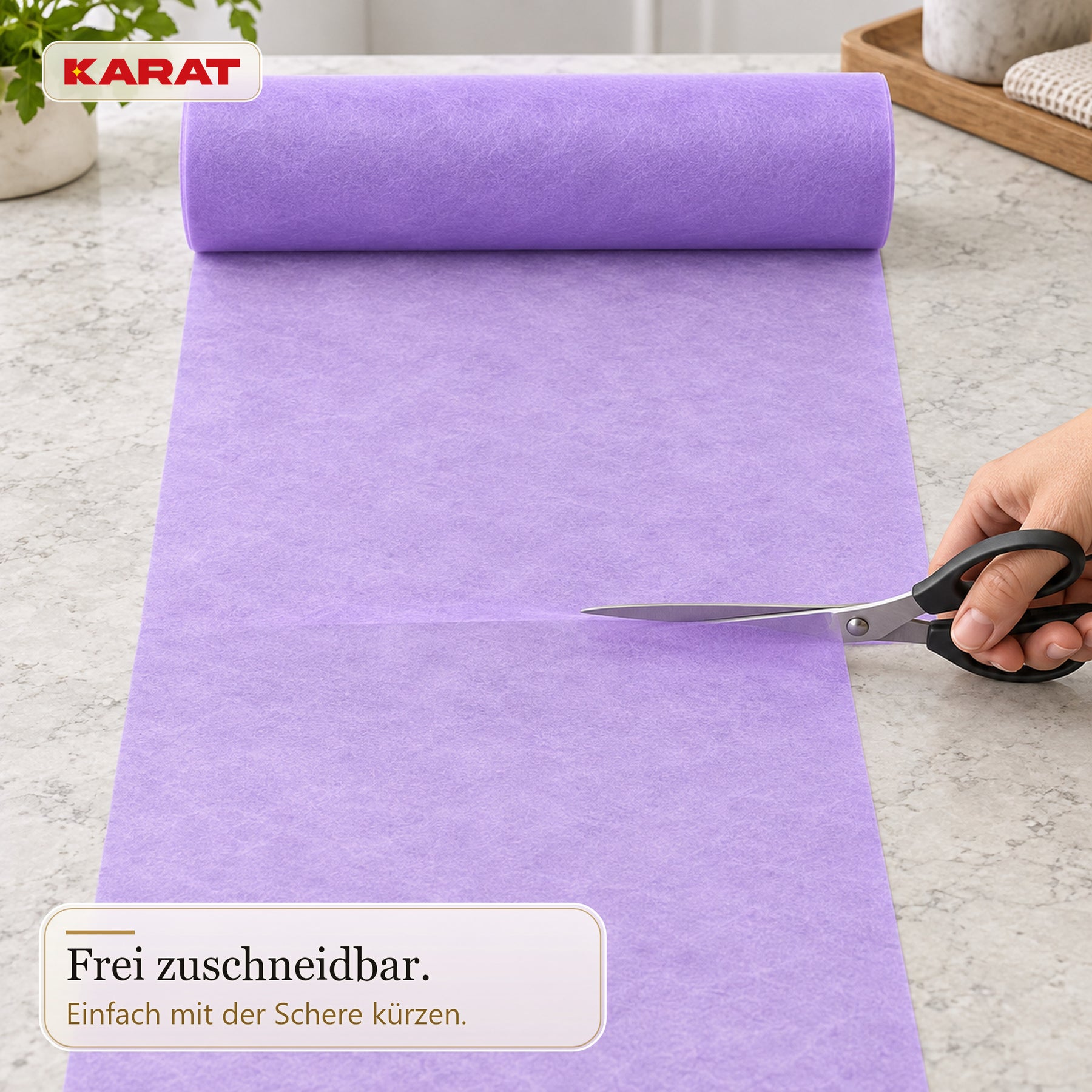 Tischläufer | Grace | Mattes Dekovlies aus PET-Fasern | 30 cm x 25 m Rolle | 16 Farben