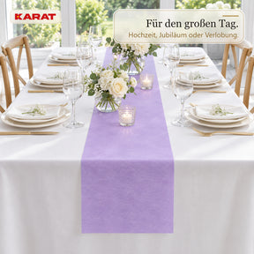 Tischläufer | Grace | Mattes Dekovlies aus PET-Fasern | 30 cm x 25 m Rolle | 16 Farben