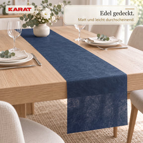 Tischläufer | Grace | Mattes Dekovlies aus PET-Fasern | 30 cm x 25 m Rolle | 16 Farben