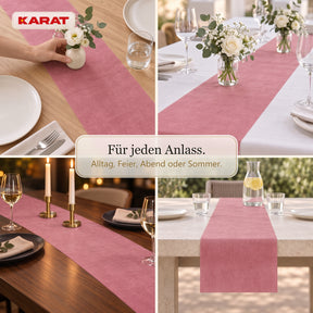 Tischläufer | Grace | Mattes Dekovlies aus PET-Fasern | 30 cm x 25 m Rolle | 16 Farben