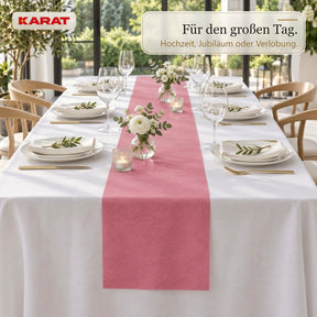 Tischläufer | Grace | Mattes Dekovlies aus PET-Fasern | 30 cm x 25 m Rolle | 16 Farben
