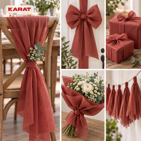 Tischläufer | Grace | Mattes Dekovlies aus PET-Fasern | 30 cm x 25 m Rolle | 16 Farben