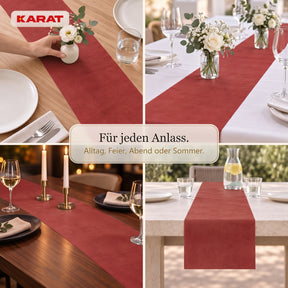 Tischläufer | Grace | Mattes Dekovlies aus PET-Fasern | 30 cm x 25 m Rolle | 16 Farben