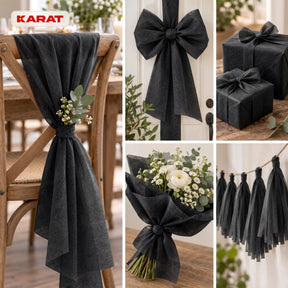 Tischläufer | Grace | Mattes Dekovlies aus PET-Fasern | 30 cm x 25 m Rolle | 16 Farben