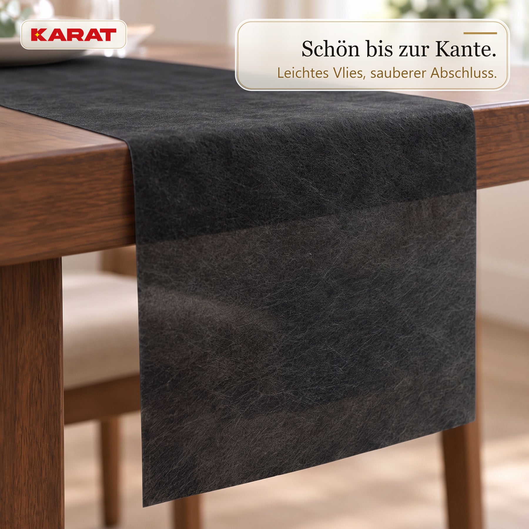 Tischläufer | Grace | Mattes Dekovlies aus PET-Fasern | 30 cm x 25 m Rolle | 16 Farben