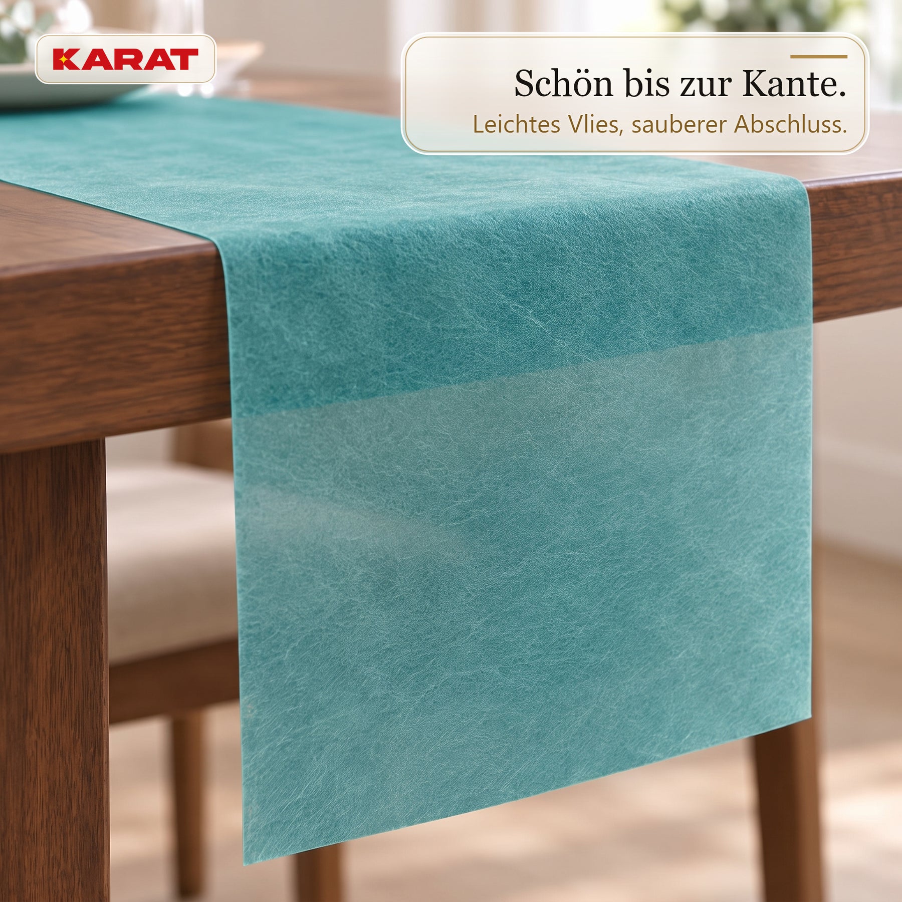 Tischläufer | Grace | Mattes Dekovlies aus PET-Fasern | 30 cm x 25 m Rolle | 16 Farben
