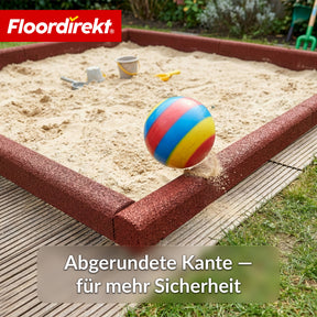Gummi Randstein | Flexible Rasenkante & Beeteinfassung aus recyceltem Gummi für Garten, Wege & Terrasse