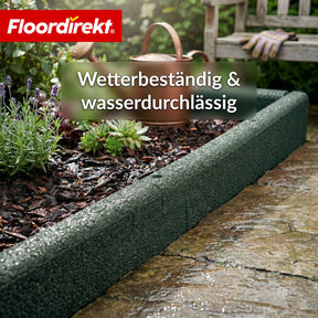 Gummi Randstein | Flexible Rasenkante & Beeteinfassung aus recyceltem Gummi für Garten, Wege & Terrasse