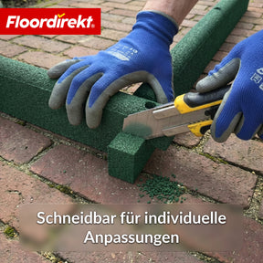 Gummi Randstein | Flexible Rasenkante & Beeteinfassung aus recyceltem Gummi für Garten, Wege & Terrasse