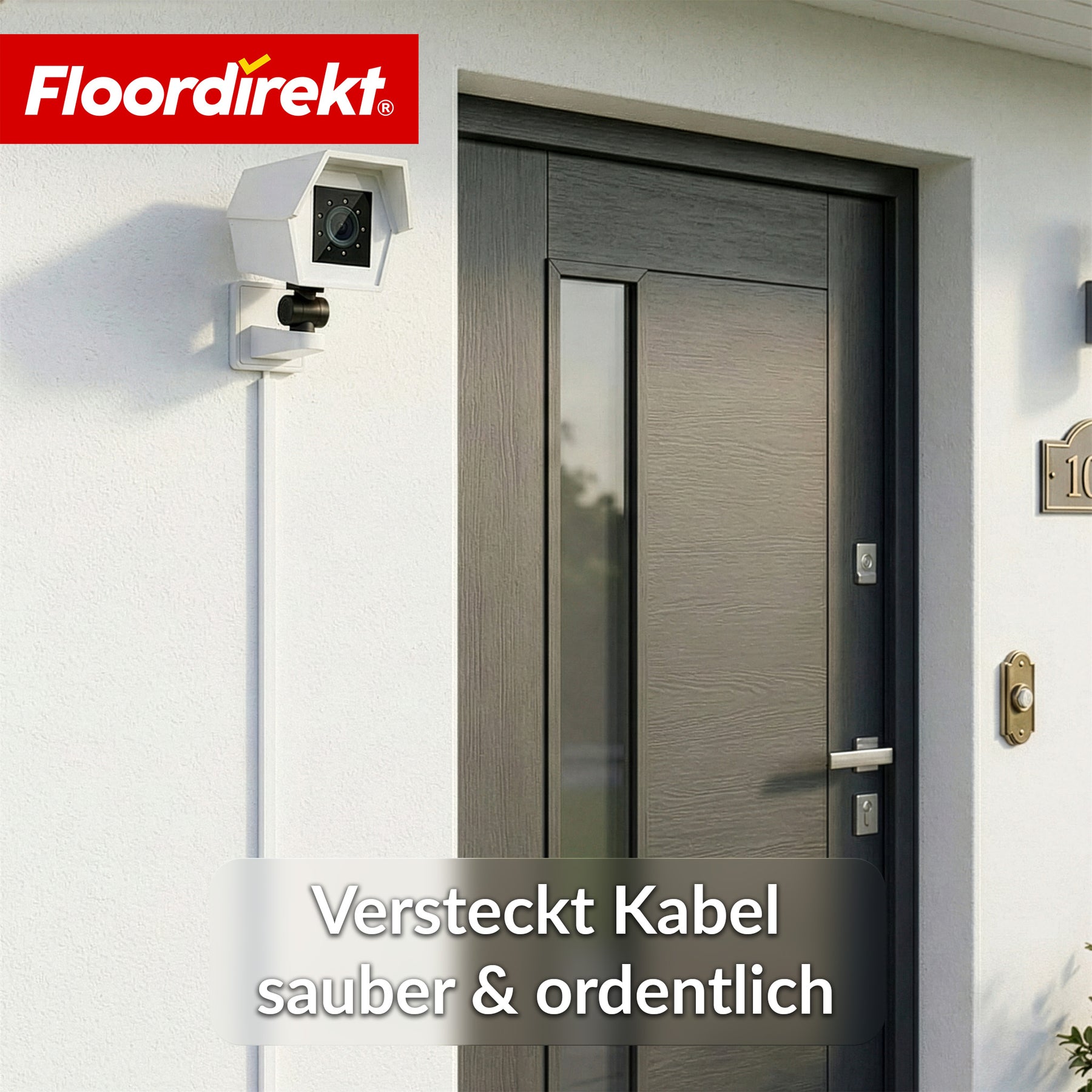 Kabelkanal | Oskar | Selbstklebende Kabelleiste 10 x 1 m | Kabelabdeckung Weiß für TV, Wand & Schreibtisch