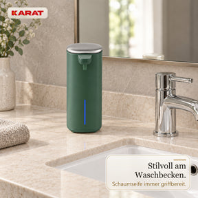 Automatischer Schaumseifenspender | Liora | Berührungsloser Seifenspender mit Sensor, USB-C-Akku & Edelstahl | 250 ml