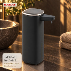 Automatischer Schaumseifenspender | Liora | Berührungsloser Seifenspender mit Sensor, USB-C-Akku & Edelstahl | 250 ml