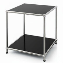 Metallregal | Concept Epure MK-012 | Offenes Beistell- & Aufbewahrungsregal mit 2 Ablagen | In mehreren Farben erhältlich