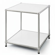 Metallregal | Concept Epure MK-012 | Offenes Beistell- & Aufbewahrungsregal mit 2 Ablagen | In mehreren Farben erhältlich