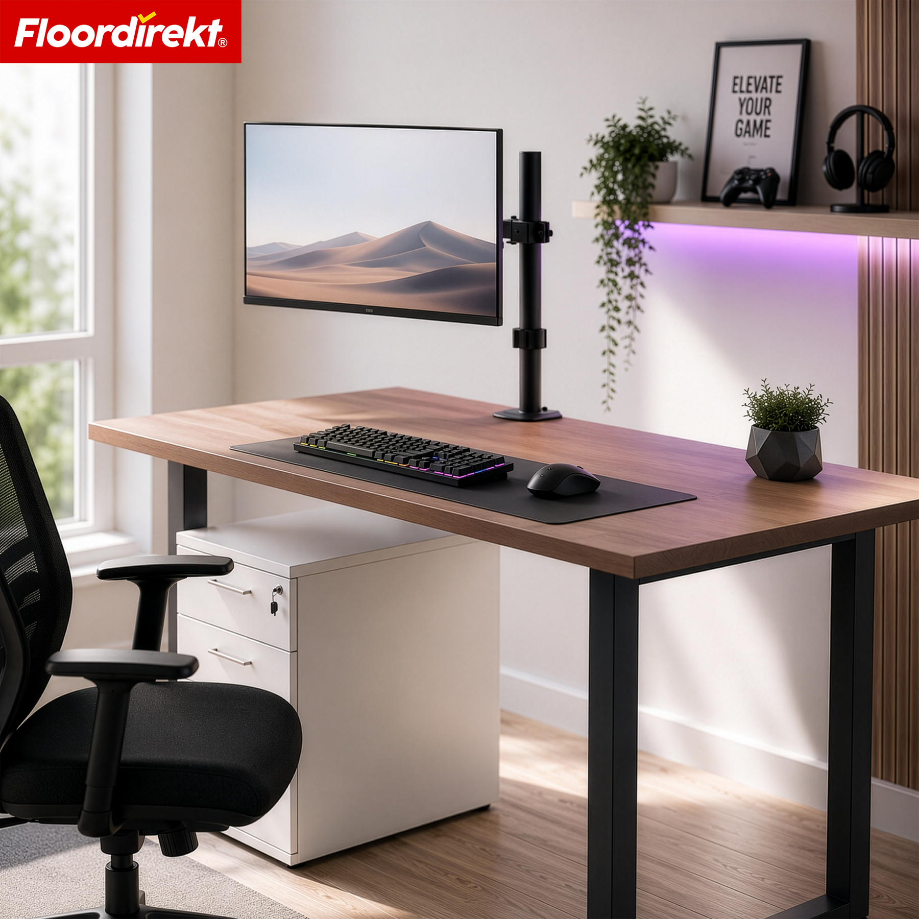 Monitorarm | Flexibel verstellbare Monitorhalterung mit Tischklemme für 1 oder 2 Monitore