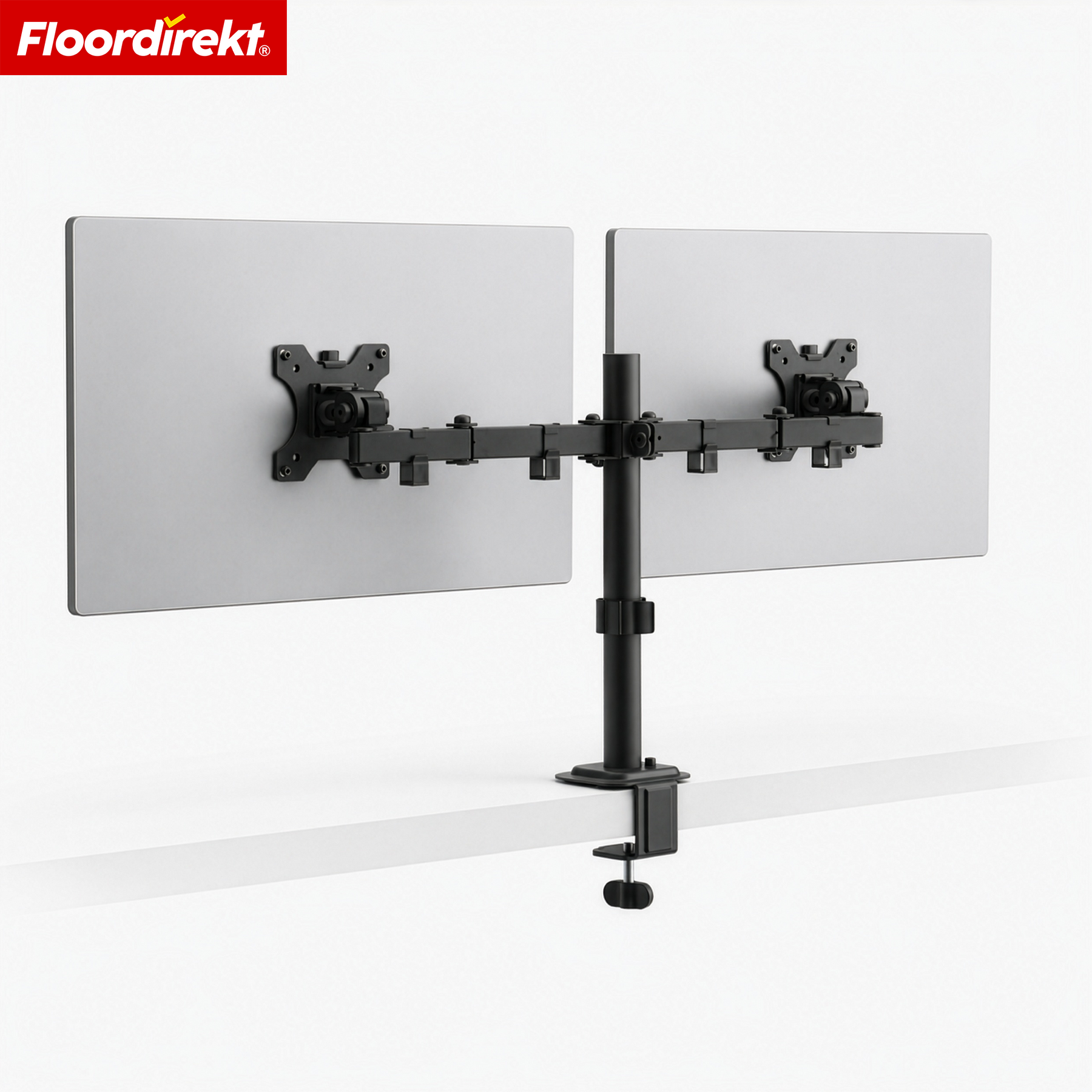 Monitorarm | Flexibel verstellbare Monitorhalterung mit Tischklemme für 1 oder 2 Monitore