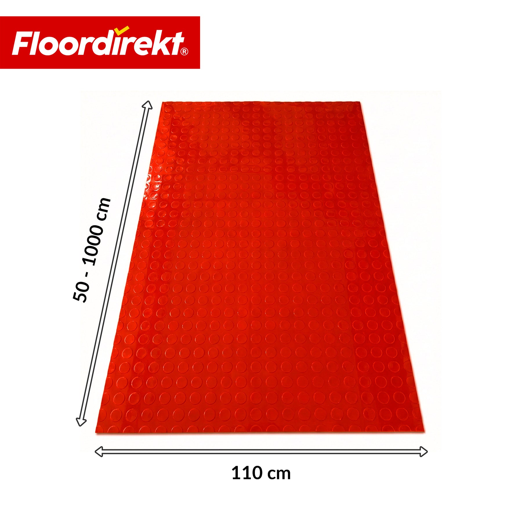 PVC-Bodenbelag | Coin Mirror | Coin-Optik Flachnoppen | Rutschfest & Pflegeleicht | Meterware / Zuschnitt nach Maß | 110 cm Breite