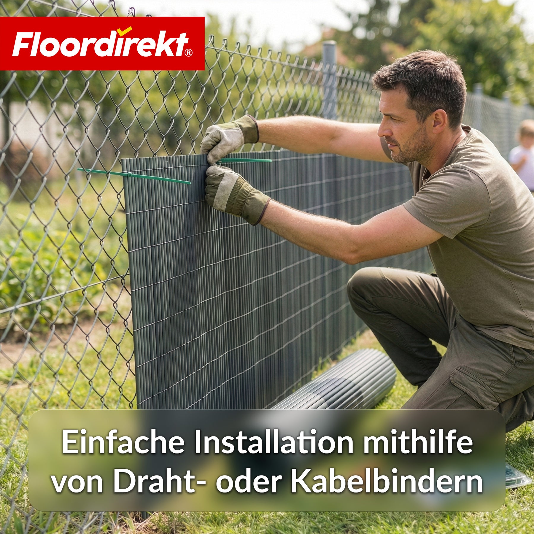 PVC Sichtschutzzaun | Wetterfest & UV-beständig | Balkon- & Garten Sichtschutz | 4 Farben | Verschiedene Größen