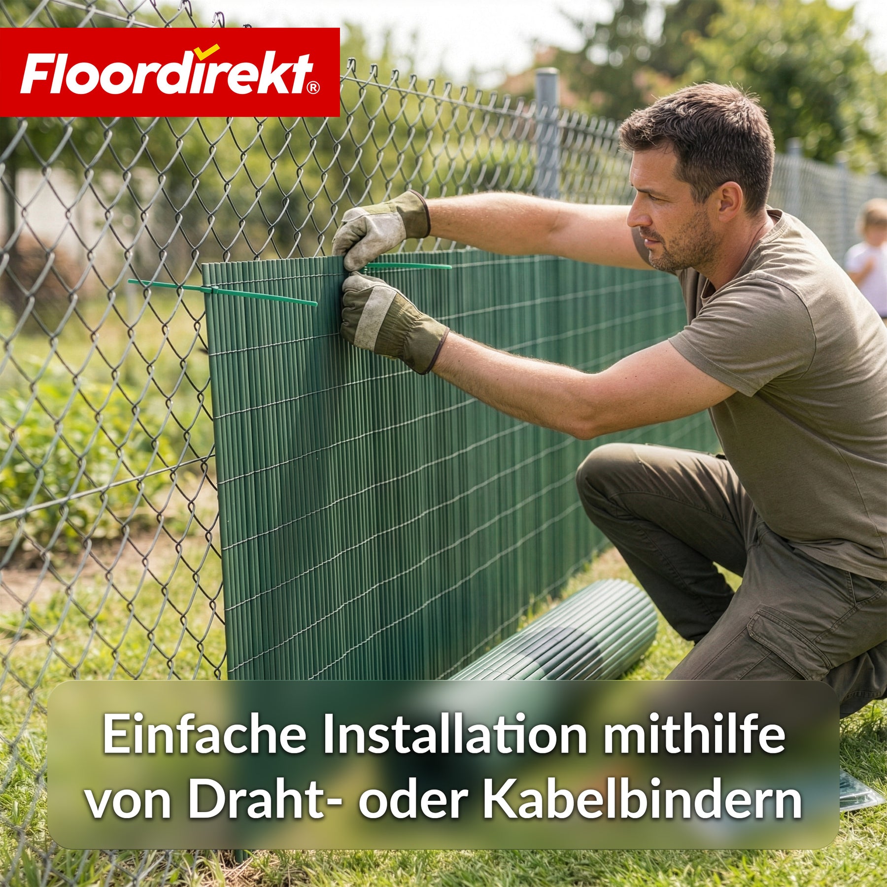 PVC Sichtschutzzaun | Wetterfest & UV-beständig | Balkon- & Garten Sichtschutz | 4 Farben | Verschiedene Größen