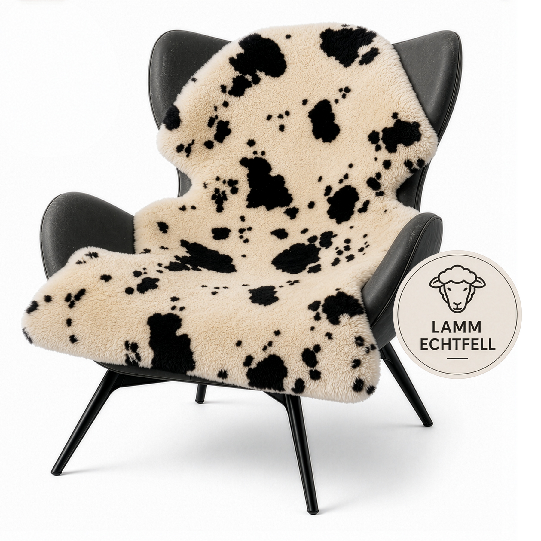 Design Schaffell | Audrey | Echtes Lammfell aus 100 % Schafwolle | Weich & Natürlich
