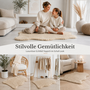 Design Schaffell | Audrey | Echtes Lammfell aus 100 % Schafwolle | Weich & Natürlich
