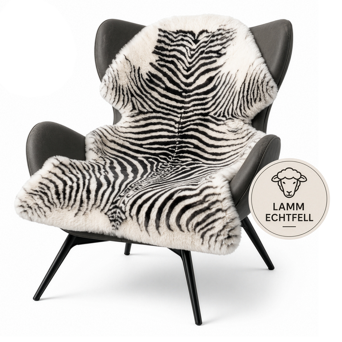 Design Schaffell | Audrey | Echtes Lammfell aus 100 % Schafwolle | Weich & Natürlich