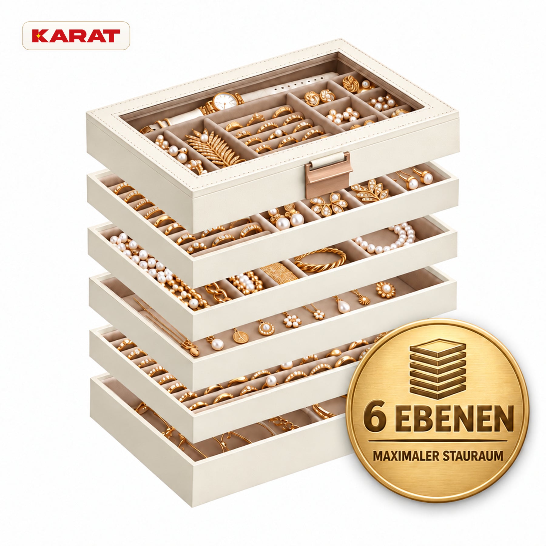 F1_Cremeweiß - 6 Ebenen