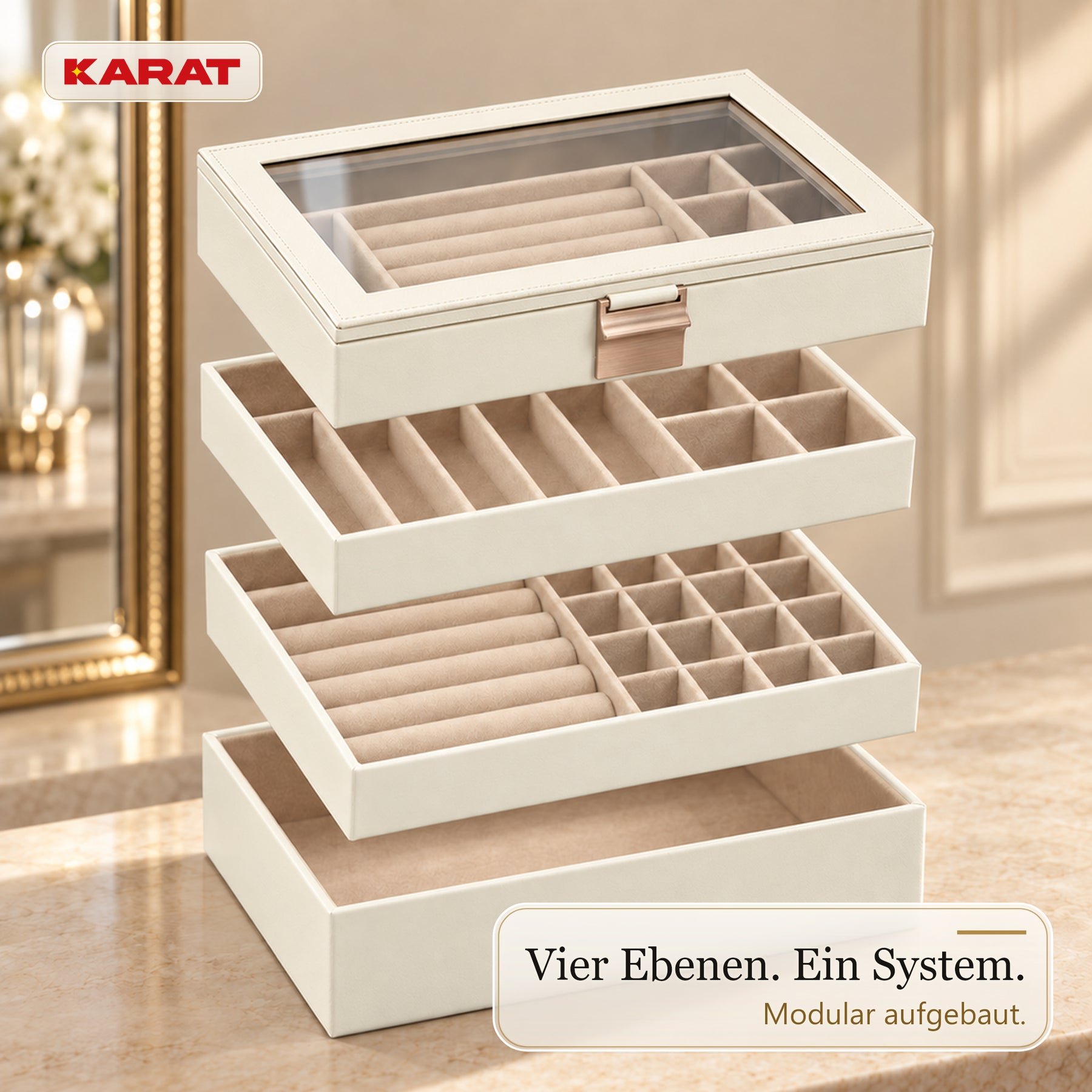 F3_Cremeweiß - 4 Ebenen