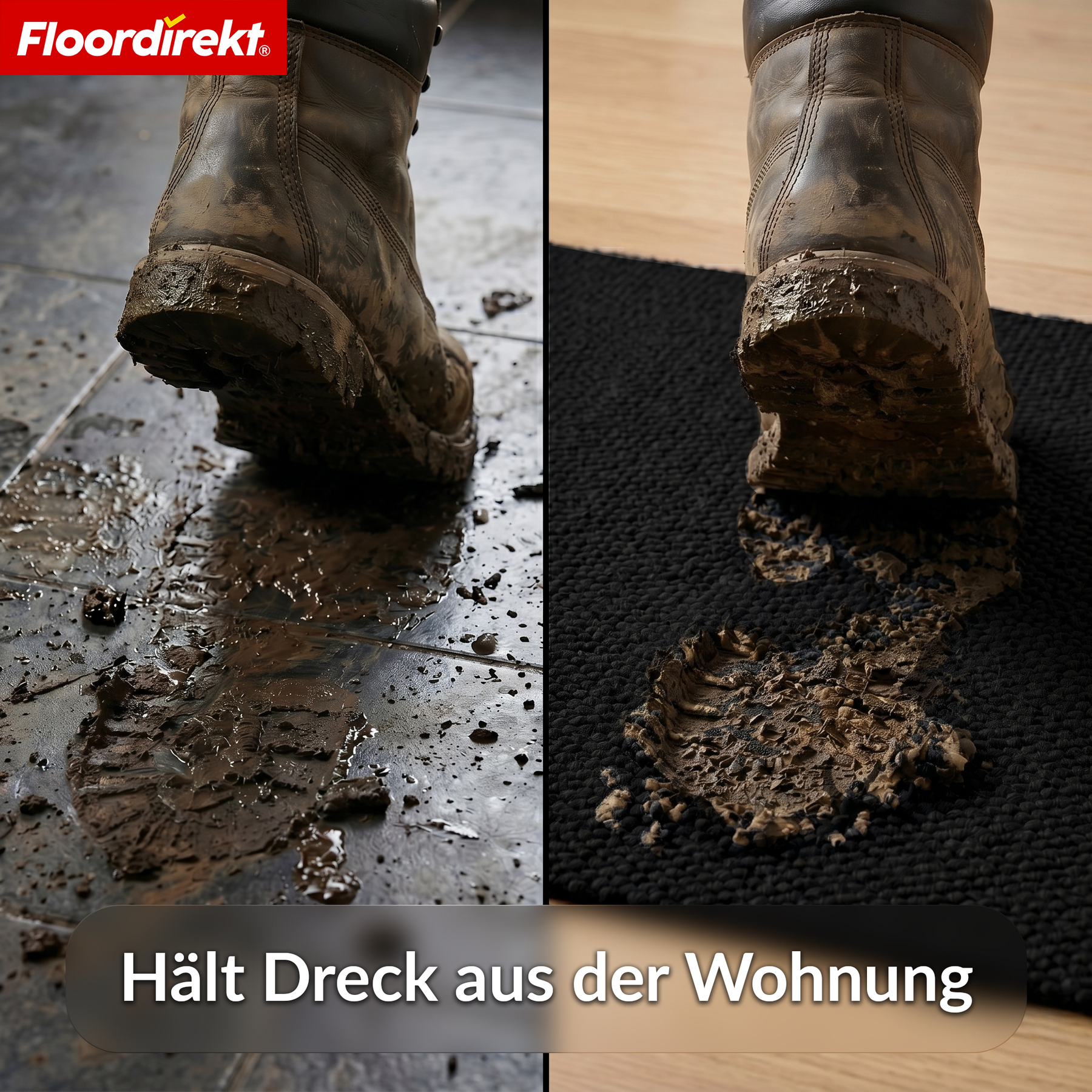 Schmutzfangmatte | Hong Kong Pro | Sauberlaufmatte mit TPE-Rücken, robust & rutschfest