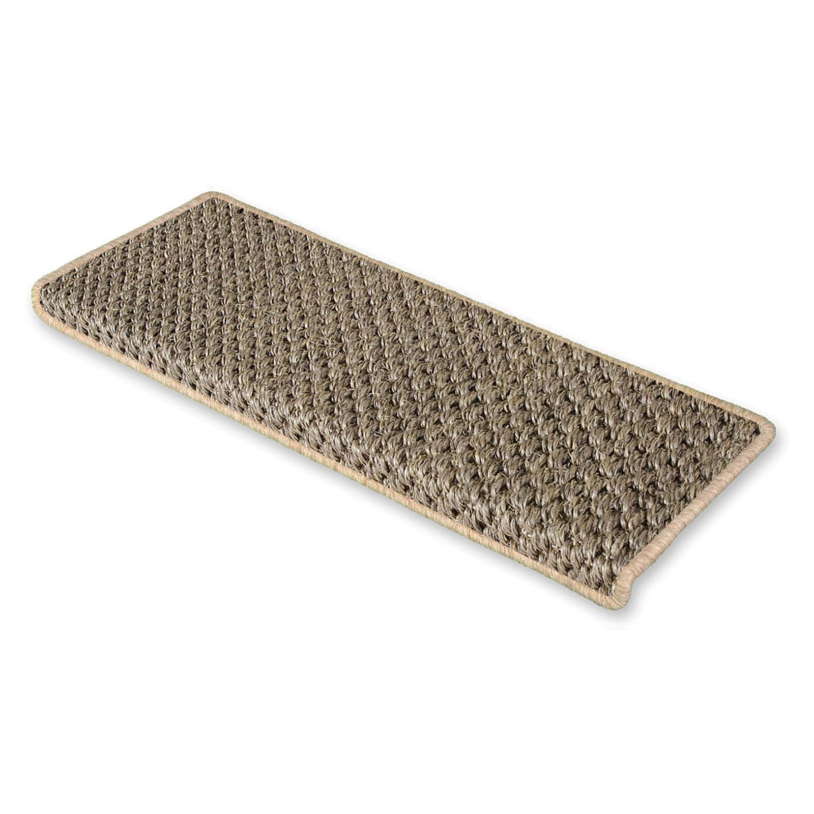 Sisal-Stufenmatte Tiger-Eye Halbrund oder eckig 3 Farben | Beige