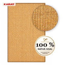 Sisal-Teppich auf Maß | Goa | Naturteppich aus 100 % Sisal mit rutschhemmendem Latexrücken | 6 Breiten