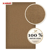 Sisal-Teppich auf Maß | Goa | Naturteppich aus 100 % Sisal mit rutschhemmendem Latexrücken | 6 Breiten