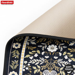 Wohnteppich | Aristo | Eleganter Teppich mit klassischem Blumen-Design | Rutschfest, langlebig & pflegeleicht | Verschiedene Größen verfügbar