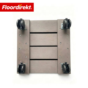 WPC-Pflanzenroller | Marquis | Rolluntersetzer 30 x 30 cm | 360° Lenkrollen mit Bremse | Tragkraft bis 80 kg